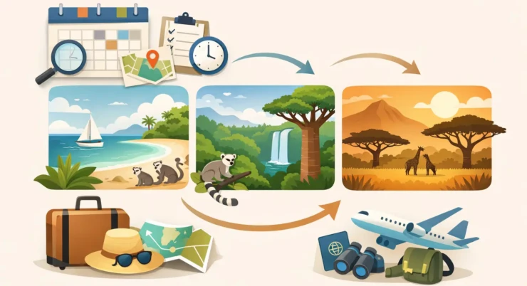 Madagascar Itinerary Planning Timeline by Month