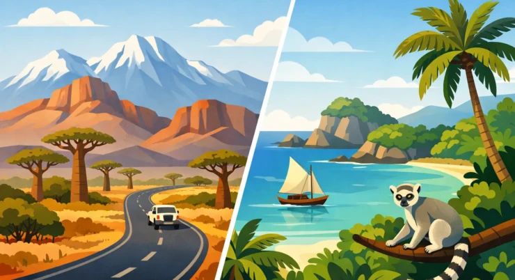 RN7 Route Versus Northern Madagascar
